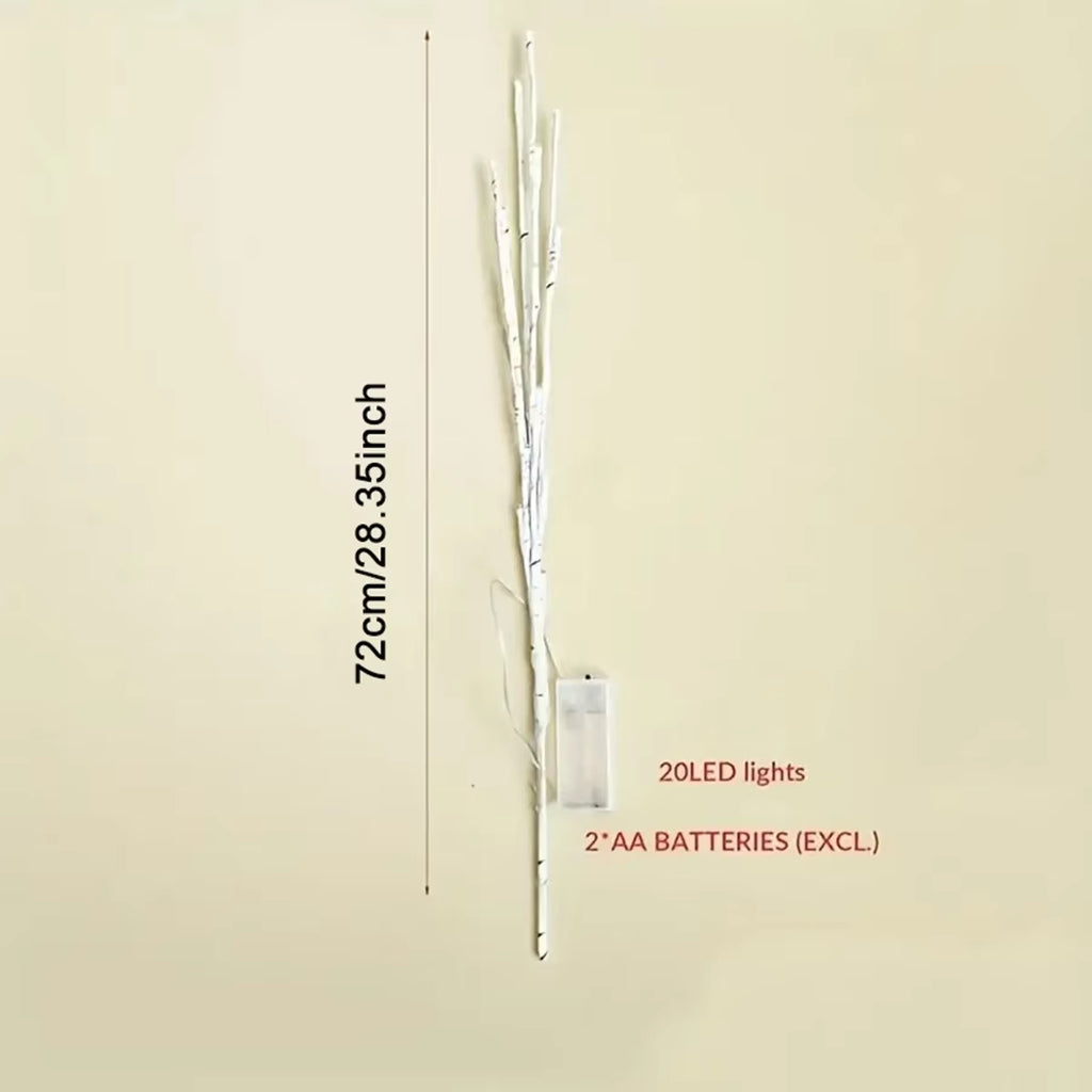 LED White Birch Branch Festive Lights Christmas Tree Branch Fairy Garland Light Party Wedding Decoration Twig Dinner Table Lamp