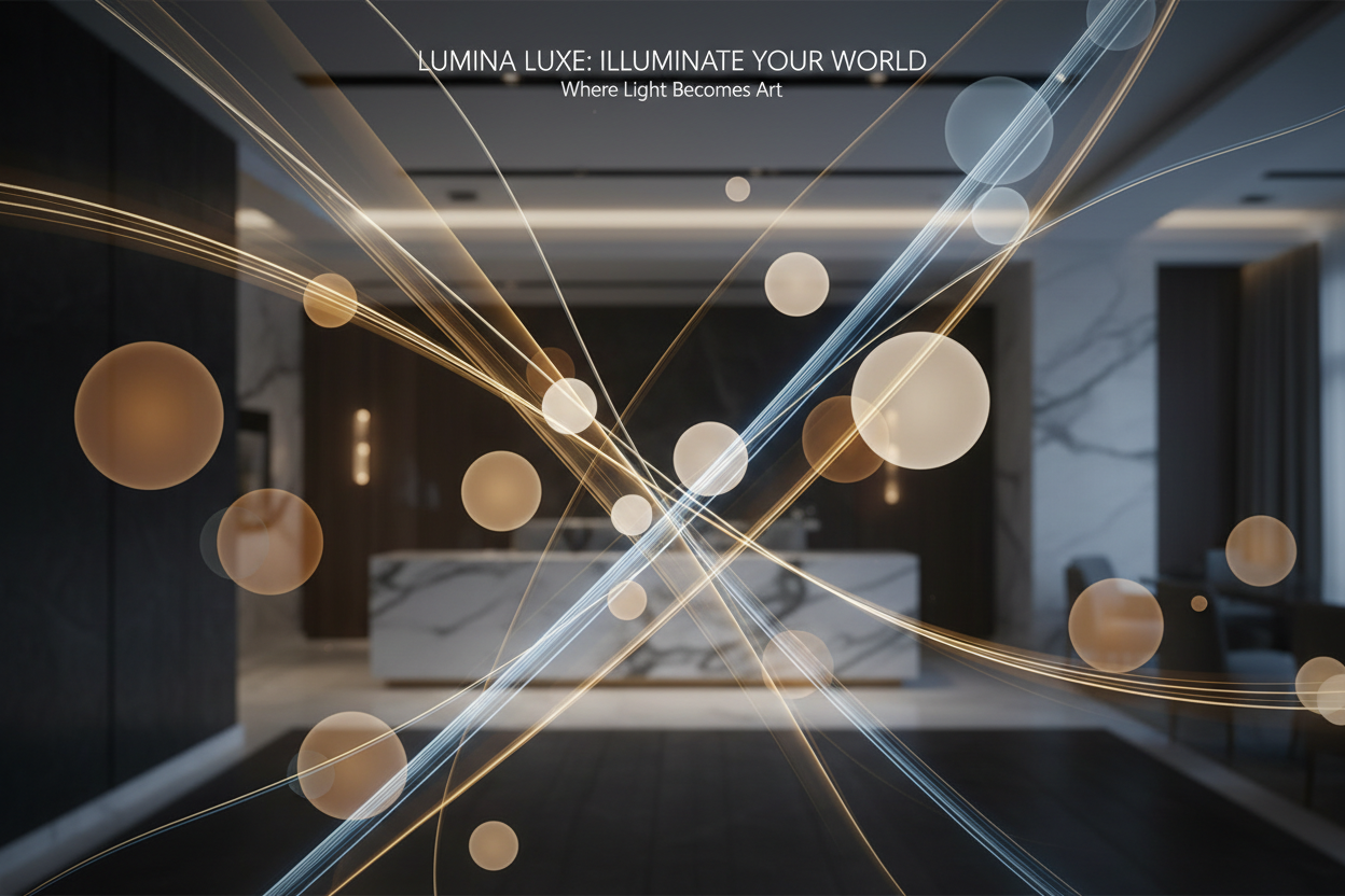 Una imagen de encabezado de una Pagina que vende lamparas de todo tipo, la imagen no precisamente tiene que tener lamparas pero si un juego de luces elegante 